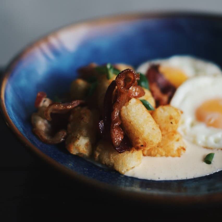 Hash & cheese breakfast bowl